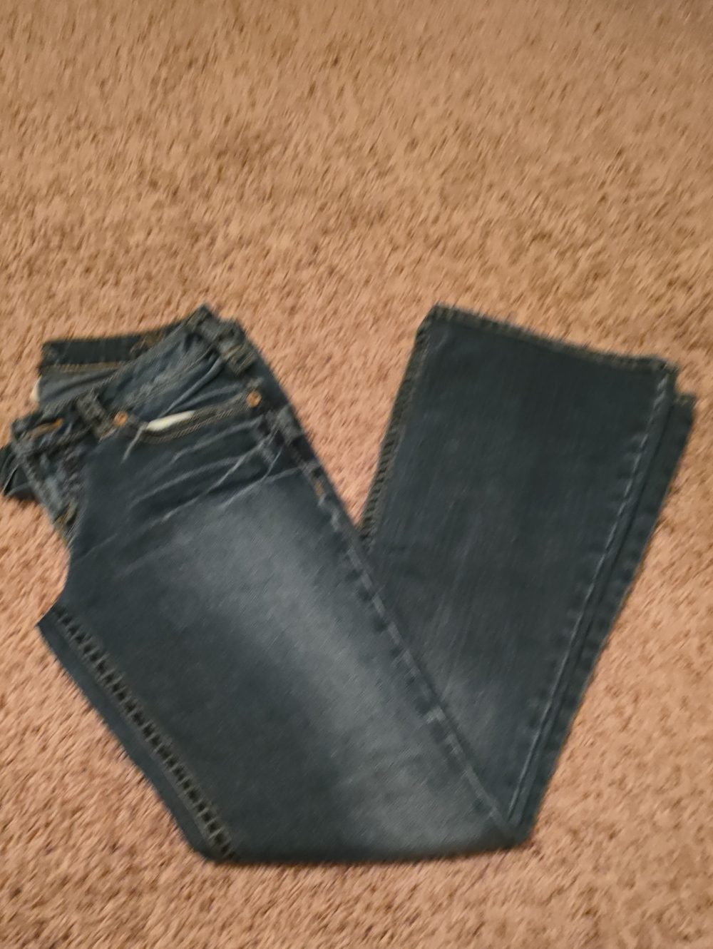 Silver Jeans Dark Blue Boot Cut Jeans